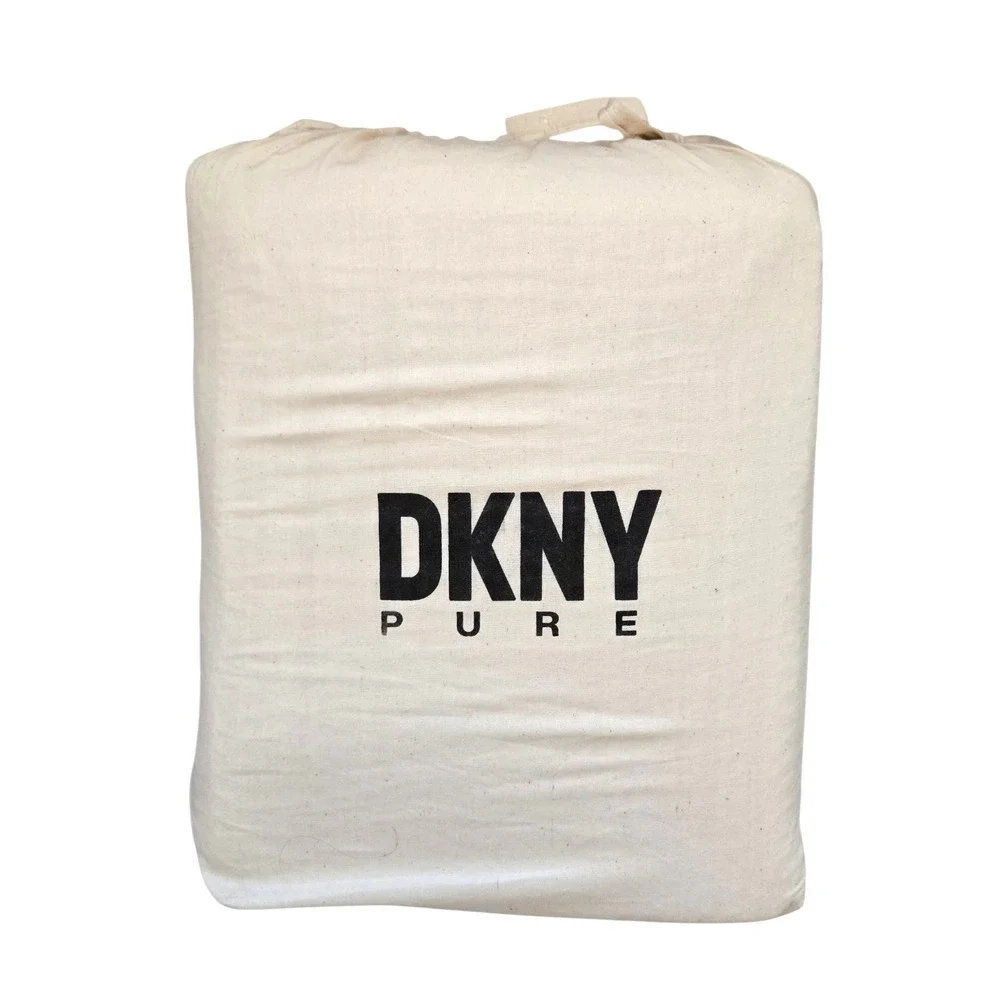DKNY Pure Donna waffle stripe textured Curtains - White - set of 2 - 50